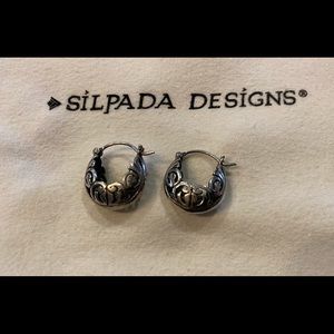 SILPADA .925 Filigree Hoop Earrings